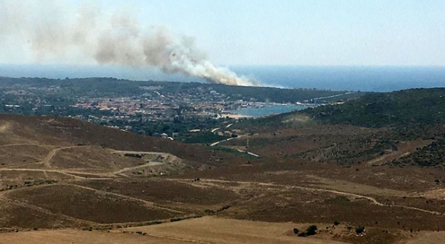 İzmir'de korkutan orman yangını İzmir'de korkutan orman yangını