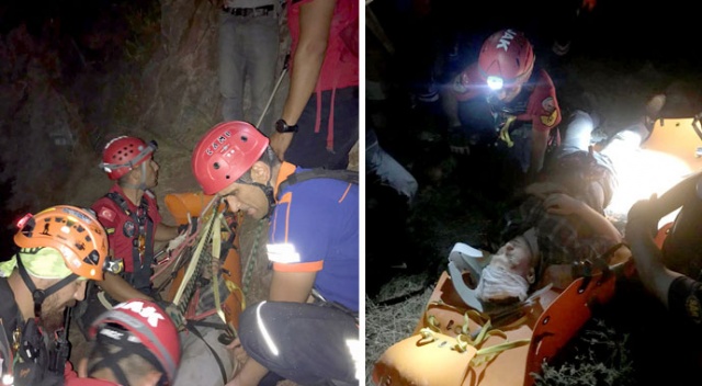 Kelebekler Vadisi'nde düşen Ukraynalı iki turist 6 saatte kurtarıldı Kelebekler Vadisi'nde düşen Ukraynalı iki turist 6 saatte kurtarıldı