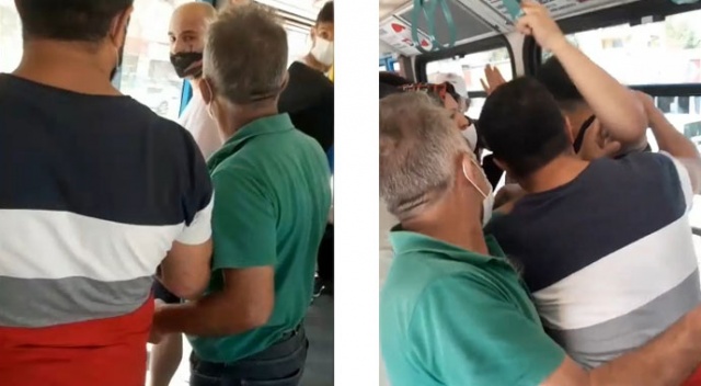 Metroda telefonla görüntü çekme kavgası