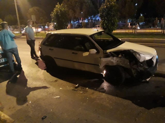 Polisin dur ihtarına uymadı, kaza yaptı yakalandı