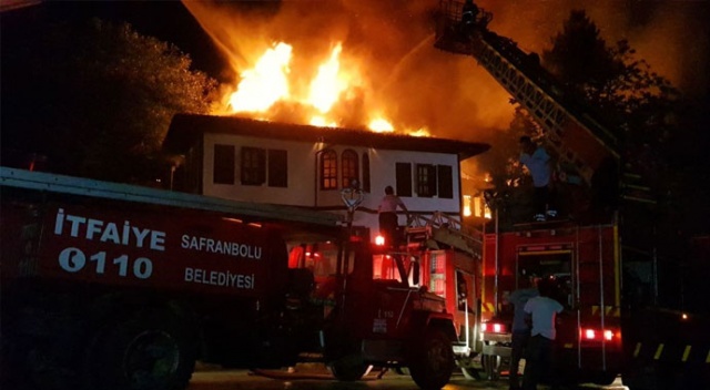 Safranbolu&#039;da tarihi konakta yangın