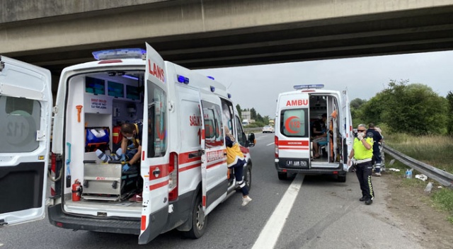 TEM’de feci kaza: 5 yaralı