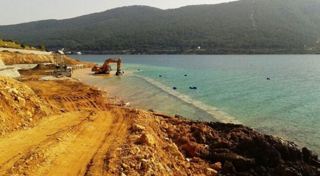 Bodrum'da deniz altında kaçak yapı Bodrum'da deniz altında kaçak yapı