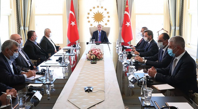 Cumhurbaşkanı Erdoğan, Hamas Siyasi Büro Başkanı İsmail Heniyye ile görüştü