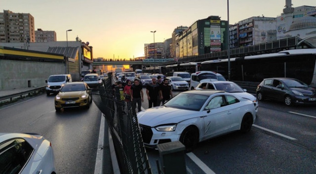 E-5&#039;te kaza sonrası yumruklar konuştu