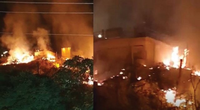 Havai fişek gösterisi, faciaya neden oluyordu Havai fişek gösterisi, faciaya neden oluyordu