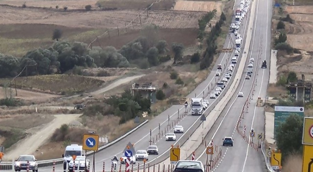 İstanbul-Çanakkale yolunda görülmedik yoğunluk