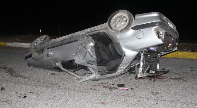 Konya'da kontrolden çıkan otomobil devrildi: 1 ölü