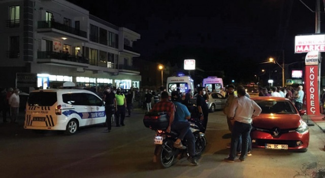 Marketten çıkan çocuklara motosiklet çarptı: 3 yaralı