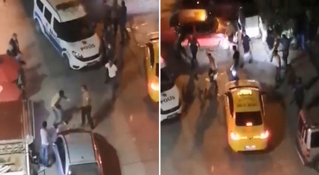 Polisi darp etmeye çalışan zanlı gözaltına alındı