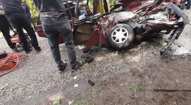 Uşak’ta trafik kazası; 2 yaralı Uşak’ta trafik kazası; 2 yaralı