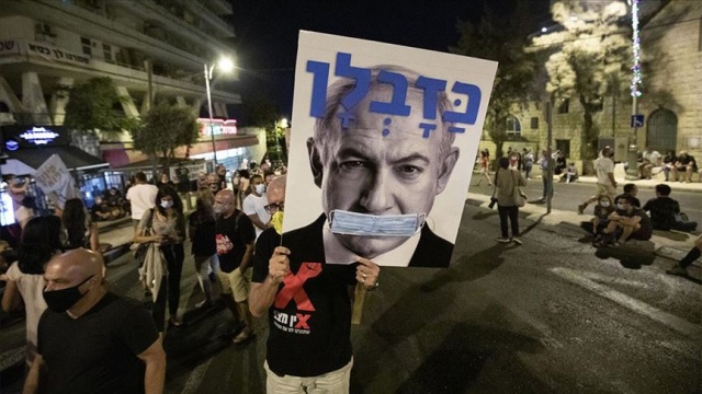 Batı Kudüs'te Netanyahu karşıtı gösteri Batı Kudüs'te Netanyahu karşıtı gösteri