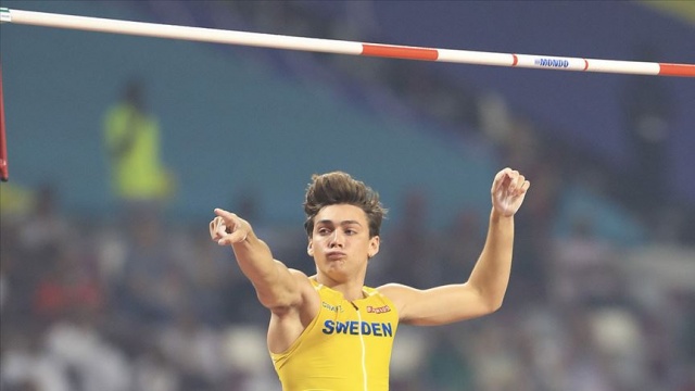 İsveçli atlet Duplantis sırıkla atlamada dünya rekorunun yeni sahibi oldu