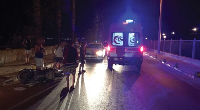 Kuşadası'nda motosiklet kazası: 1 ağır yaralı