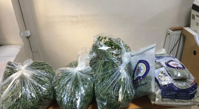 Manisa'da 10 kilo 600 gram esrar ele geçirildi