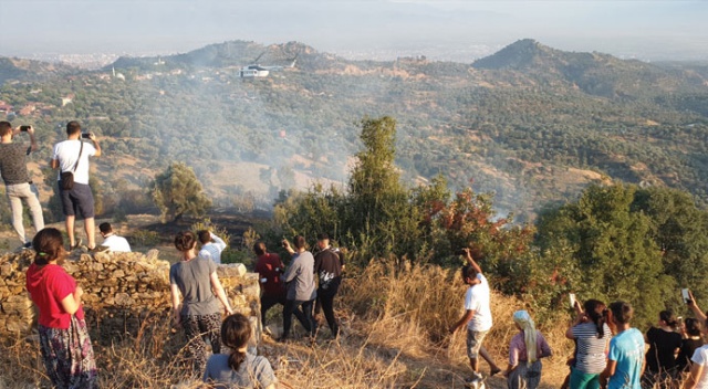 Nazilli’de zirai alanda yangın çıktı