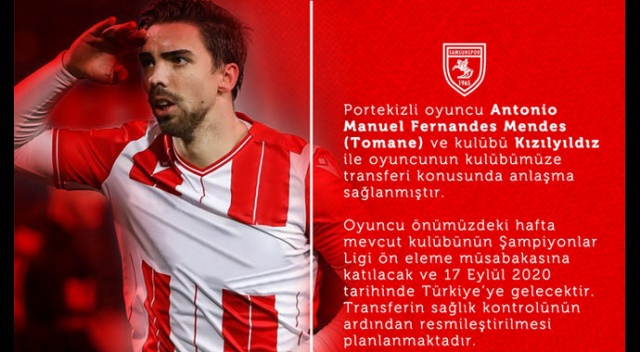 Samsunspor’a Şampiyonlar Ligi'nden golcü