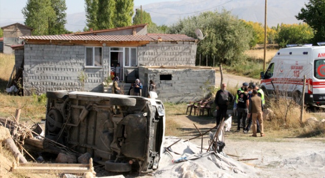 9 kişilik ailenin bulunduğu araç şarampole uçtu: 2 yaralı