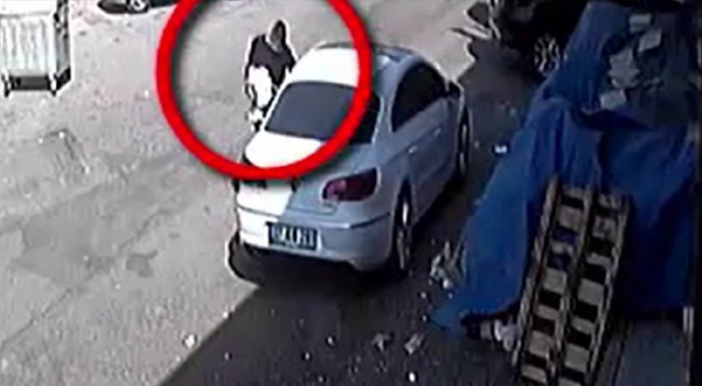 Hırsız önce kameraya sonra polise yakalandı Hırsız önce kameraya sonra polise yakalandı