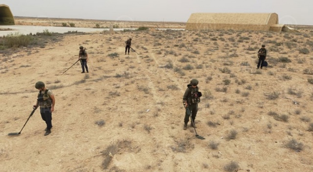 Libya&#039;da darbeci Hafter&#039;in tuzakladığı mühimmatları TSK timleri imha ediyor