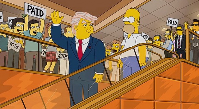 Simpsonlar cephe açtı! Trump’ın seçilmemesi için 50 sebep