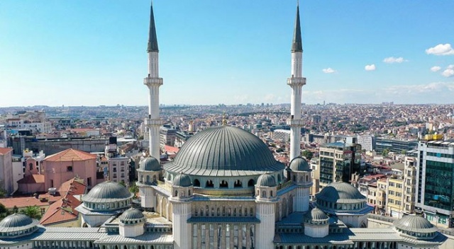 Taksim'e yapılan camide sona yaklaşıldı