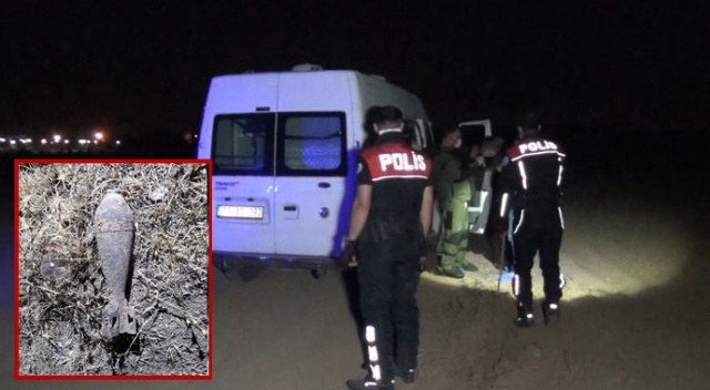 Tarlada bulunan tank mermileri polisi alarma geçirdi
