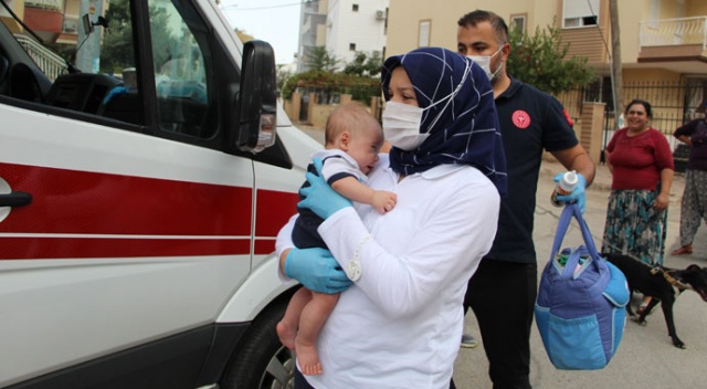 Üç aylık bebek terk edilmiş halde bulundu
