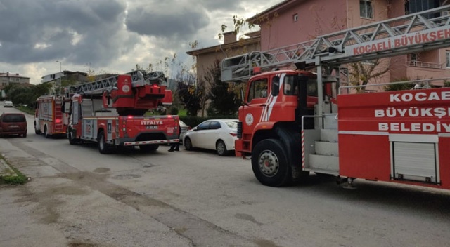 3 katlı binada korkutan yangın 3 katlı binada korkutan yangın