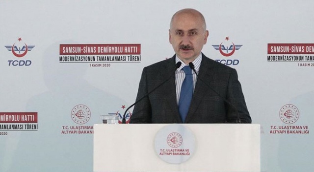 Bakan Karaismailoğlu: Samsun-Sivas Demir Yolu Hattının modernizasyonla kapasitesi iki katına çıktı Bakan Karaismailoğlu: Samsun-Sivas Demir Yolu Hattının modernizasyonla kapasitesi iki katına çıktı