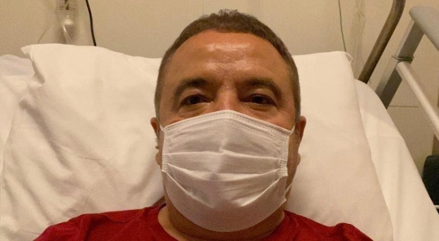 Bilinci yerinde olan Başkan Böcek'e enfeksiyon tedavisi uygulanıyor