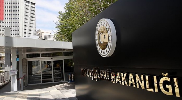 Dışişleri Bakanlığından İsrail'e Filistin tepkisi Dışişleri Bakanlığından İsrail'e Filistin tepkisi