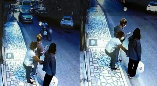 Durakta bekleyen kızın telefonunu böyle çaldılar