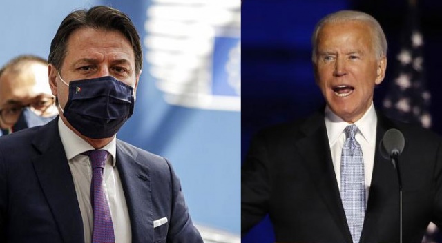 İtalya Başbakanı Conte ile Joe Biden ile telefonda görüştü İtalya Başbakanı Conte ile Joe Biden ile telefonda görüştü