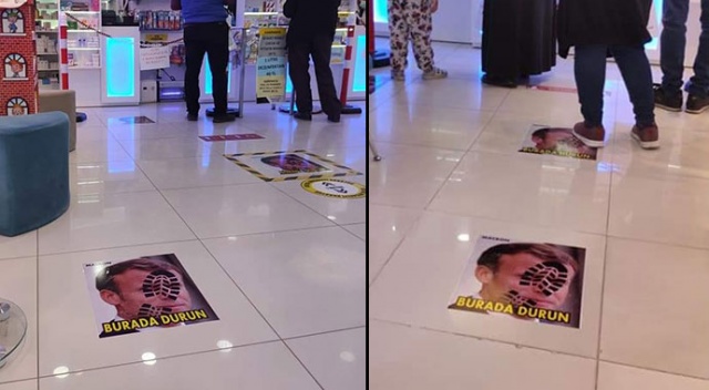 Macron&#039;a stickerlı tepki: Burada durun