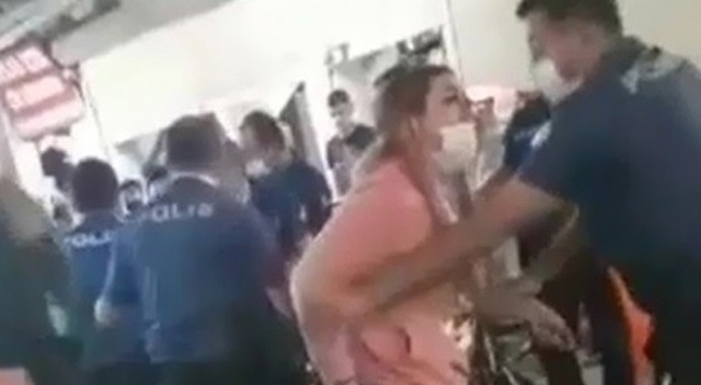 Maske cezası yazmak isteyen polise yumruk atan evli çift gözaltına alındı