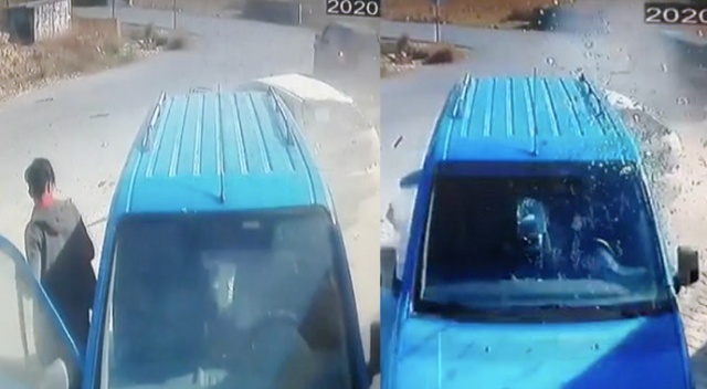 Park halindeki aracın içinde hayatının şokunu yaşadı Park halindeki aracın içinde hayatının şokunu yaşadı