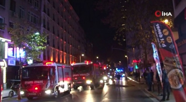 Şişli'de otelde yangın paniği Şişli'de otelde yangın paniği