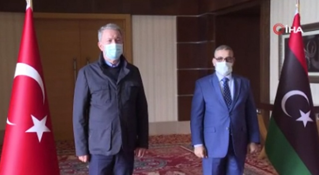 Bakan Akar, Libya Yüksek Devlet Konseyi Başkanı El Meşri ile görüştü