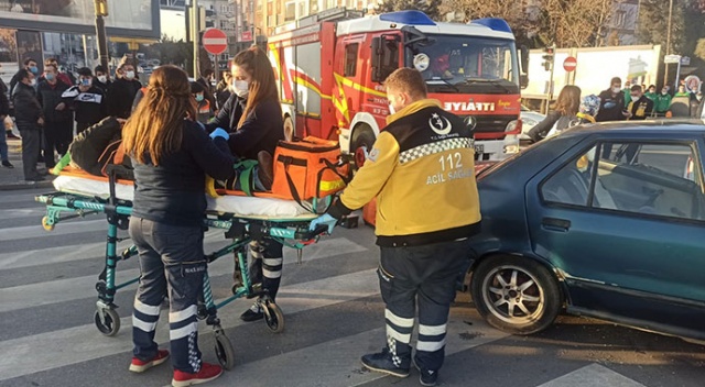 Başkent'te ambulans kazası: 4 yaralı Başkent'te ambulans kazası: 4 yaralı