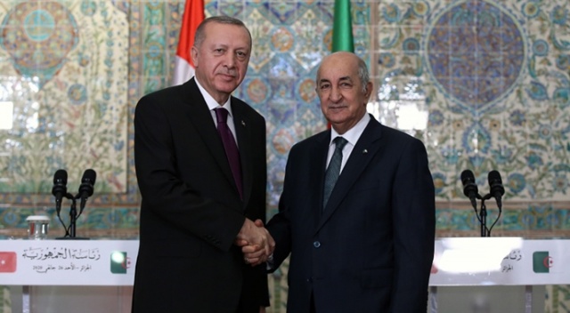 Cumhurbaşkanı Erdoğan, Cezayir Cumhurbaşkanı Tebbun ile telefonla görüştü