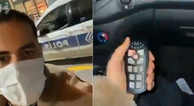 İstanbul'da polis otomobiliyle tur atan şahıs hakkında işlem başlatıldı