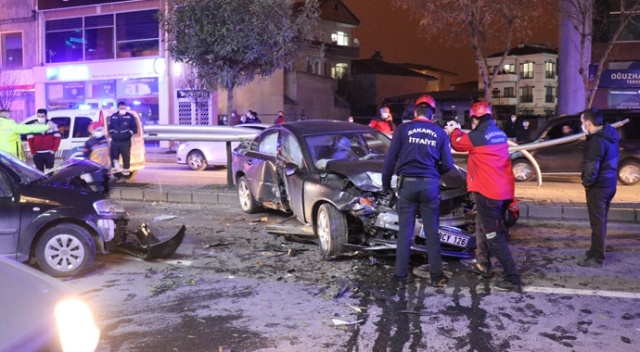 Kısıtlamaya dakikalar kala meydana gelen kaza vatandaşı sokağa döktü
