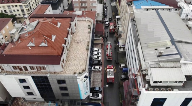 Maltepe'de özel hastanede yangın Maltepe'de özel hastanede yangın