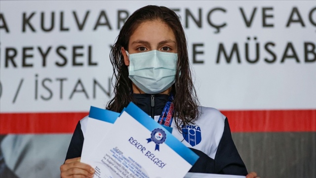 Milli yüzücü Merve Tuncel, olimpiyat A barajını geçti Milli yüzücü Merve Tuncel, olimpiyat A barajını geçti