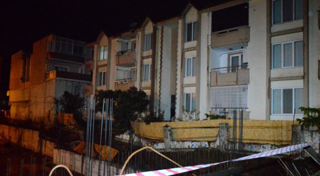 Otelin istinat duvarı çöktü, vatandaş deprem oluyor sandı