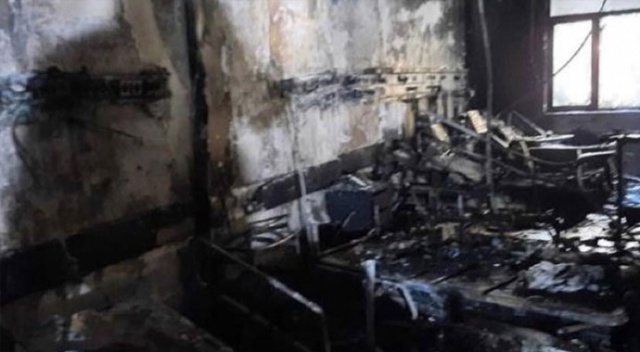 Patlamanın olduğu yoğun bakım ünitesi görüntülendi