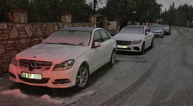 Bodrum'a kar yağdı Bodrum'a kar yağdı