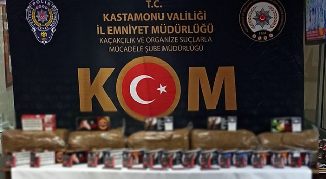 Kastamonu&#039;da 9 bin 580 adet doldurulmuş makaron ele geçirildi