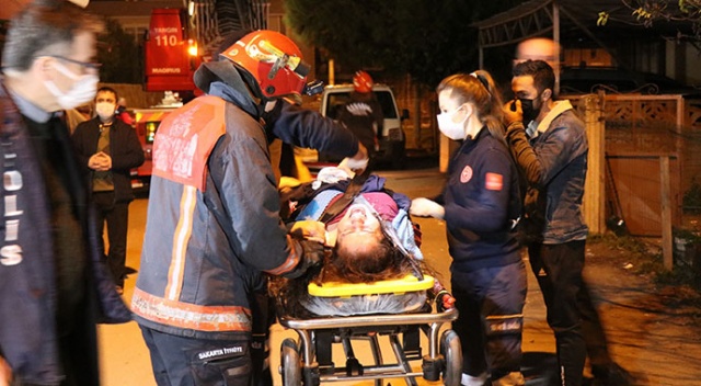 Sinir krizi geçiren kadın mahalleliyi sokağa döktü
